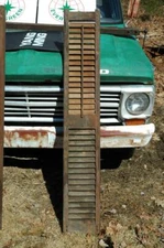 Vintage Antique Salvaged Interior Louvered Window Shutter 61.5x10.25" Wood Pegs