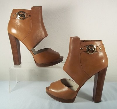 cognac heels closed toe