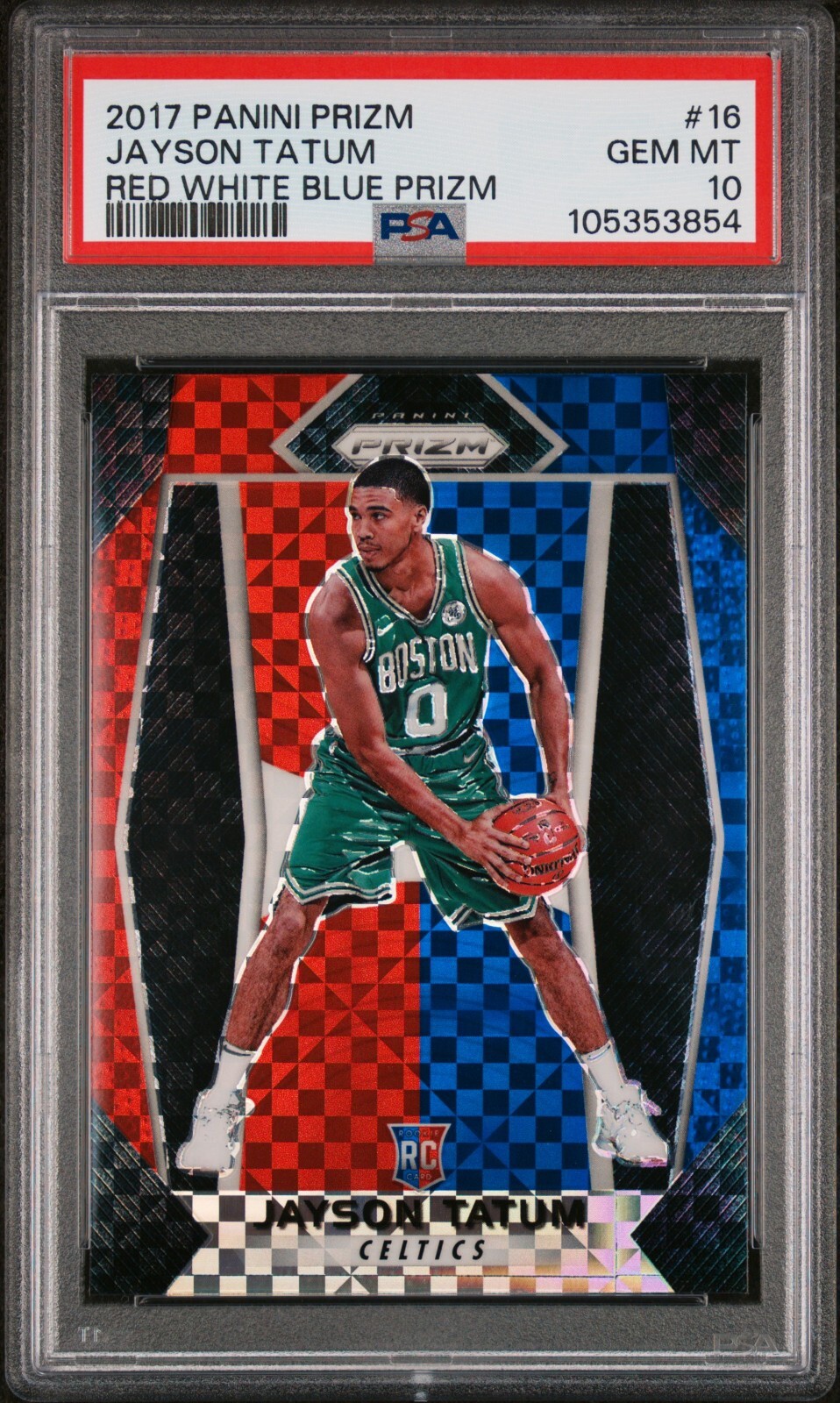 Jayson Tatum 2017 Prizm #16 Red White Blue Price Guide - Sports 