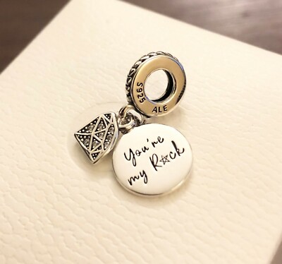 その他 Dona Pandora You're My Rock, CZ, Dangle Charm #798102CZ +FREE