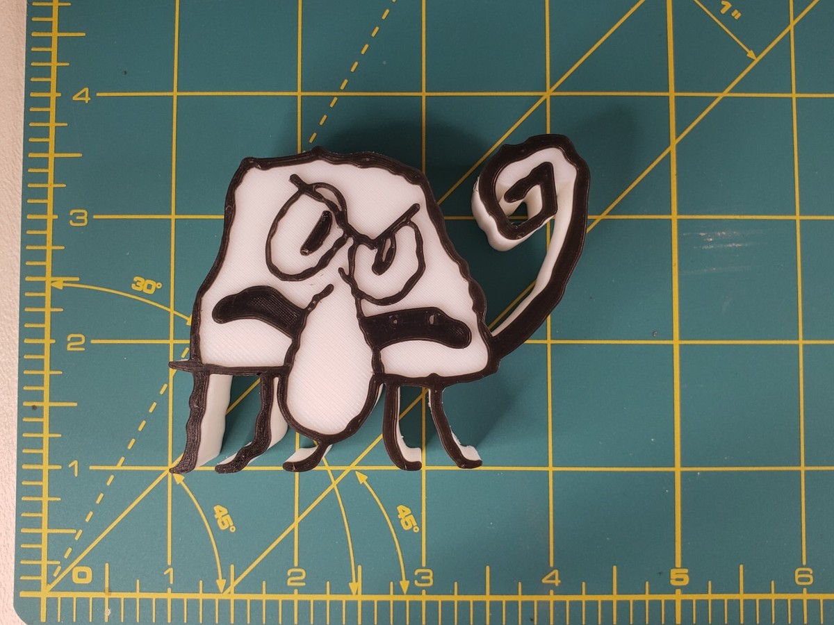 3D Printed Doodle Squidward PEN HOLDER PLA Marker Pencil Squid