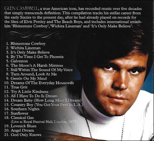 GLEN CAMPBELL * 21 Greatest Hits * New CD * All Original Recordings * NEW - Picture 2 of 2