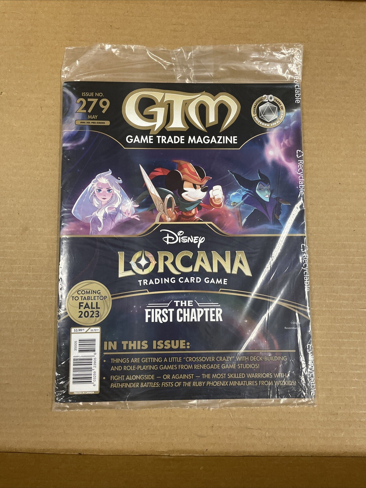 GTM Game Trade Magazine May 2023 New Sealed Issue 279 Disney Lorcana