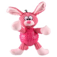 Flamingo Hundespielzeug Kaninchen 26X32 Cm Pink Quietschend TPR