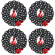 4pk Falcon Cargo 38 X 12 G80 Transport Binder Tow Chains 7100lb Grab Hooks 4pk Falcon Cargo 38 X 12 G80 Transport Binder Tow Chains 7100lb Grab Hooks