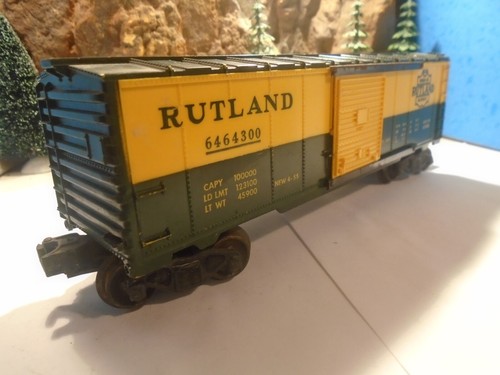 Lionel Spur O & 027 Rutland Schiebetür Boxcar No 6464300, TOP 5-182-5