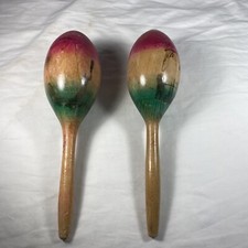 Vintage Maracas made in Mexico 11"