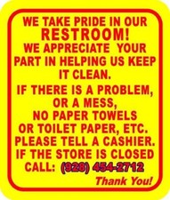 928454 RESTROOM Metal Aluminum Composite Funny bathroom Sign