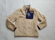 NEW BOYS 7 S 8-10 VINEYARD VINES STILLWATER SHERPA PULLOVER 1/4 ZIP SWEATER