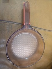 Vintage Vision Ware 7” Skillet Fry Pan Amber France Corning Pyrex