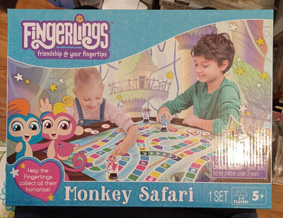 Fingerlings Monkey Safari Board Game Friendship at Your Fingertips! NEW  BC-3
