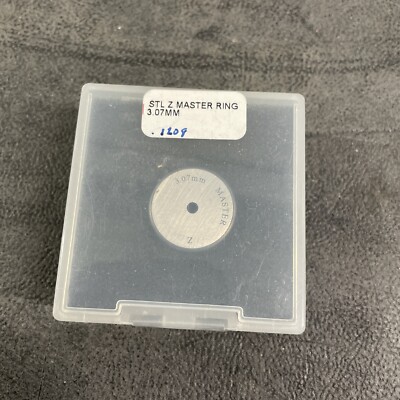 3.07MM  THREAD CHECK  STEEL MASTER PLAIN RING GAUGE .1209 