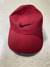 Youth Nike Red with Black Swoosh Adjustable Hat