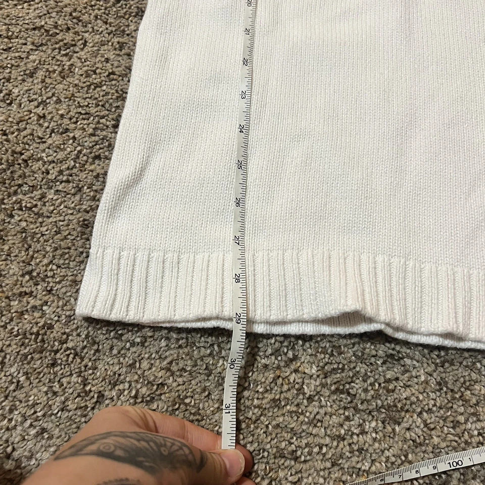 Gymboree Fair Isle Sweater Shirt Dress Girls Cable Knit Pattern Boho Warm White - Image 4 of 4