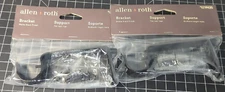 Allen + Roth Support Bracket Model 1219435 Matte Black Finish Brand New X 2