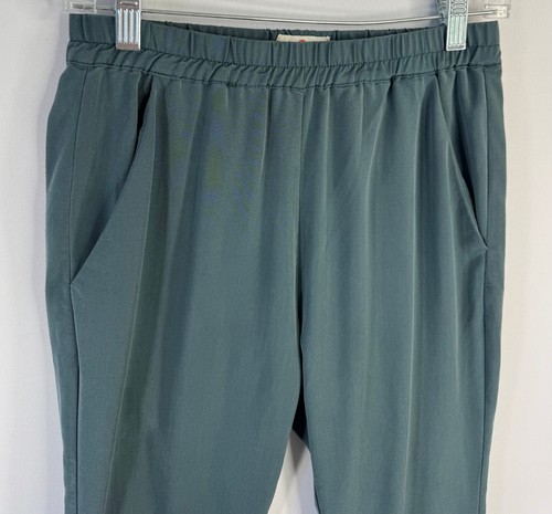 Marine Layer Womens Pants Green Allison Re-Spun Ankle Elastic Waist Size XS - Picture 2 of 6