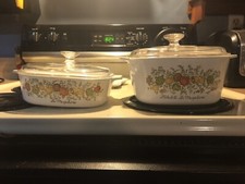 Corning Ware &ldquo;Spice O Life&rdquo; Vintage Porcelain Pots 1970 1980 Saucepan Dish NY