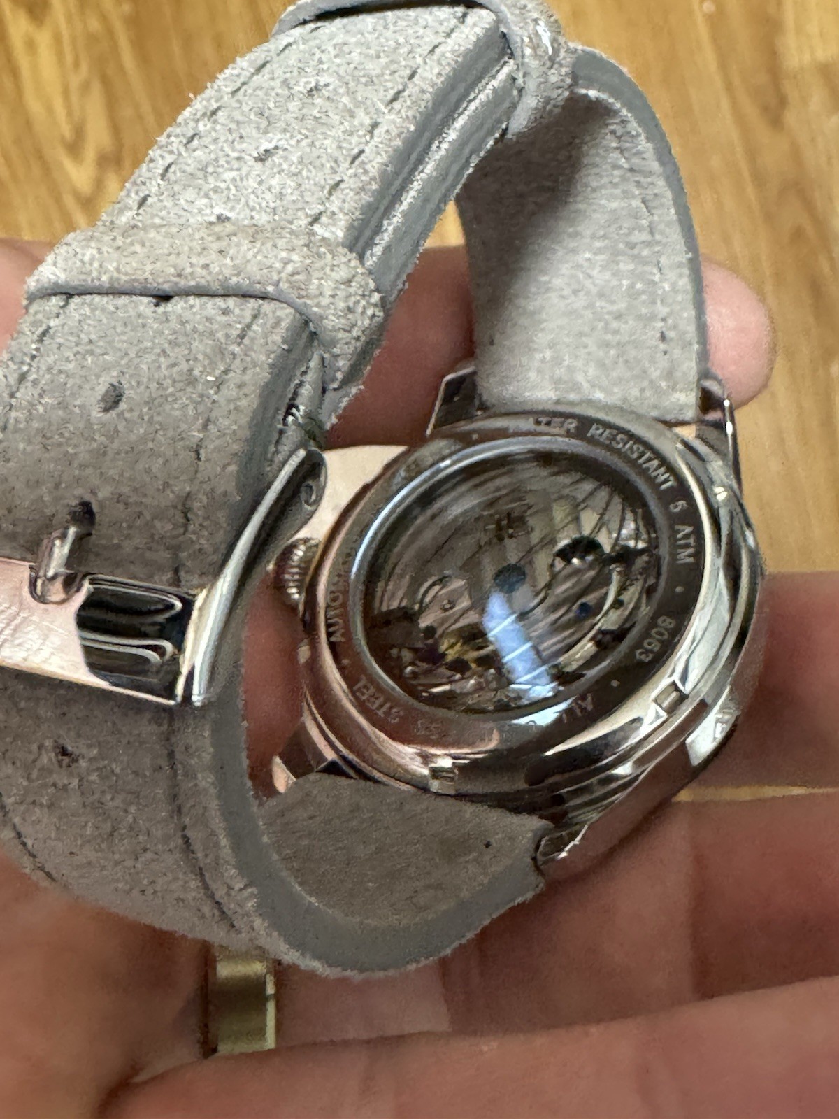 Earnshaw Automatic Skeleton Moonphase Watch - ES-… - image 6