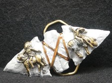 XA05141 NOS VINTAGE 1991 ARROWHEAD NATIVE AMERICAN INDIAN MENS BELT BUCKLE