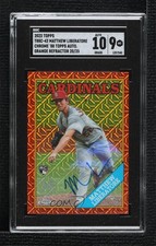 2023 Series 1 Orange Refractor 20/25 Matthew Liberatore SGC 9 MINT Auto 0k2i