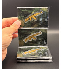 6 AK-47 Tactical Patch Set Militaria Theme Gold 24k .9999 fineness 6pcs