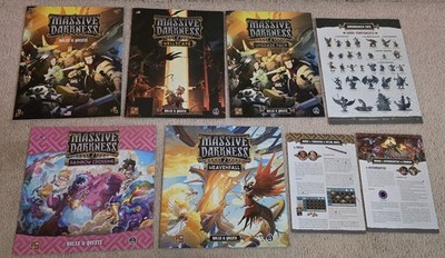 Massive Darkness 1 and 2 Kickstarter Ed  Lightbringer, Darkbringer, Heavenfall +