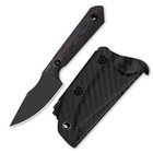 Kizer Mini Harpoon Drop Point Fixed Knife S45VN Blade Fat Carbon Handle+Sheath — photo 2