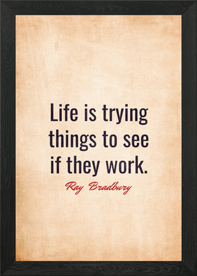 Ray bradbury Quotes Framed Wall Art Poster Canvas Print Picture
