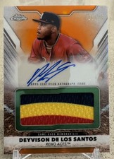 2025 Topps Pro Debut Jumbo Relic Autographs Deyvison De Los Santos #PDJAR-DD /25