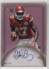 2015 Topps Definitive Collection Rookie Blue 8/10 Chris Conley #DRA-CC Auto 7xr