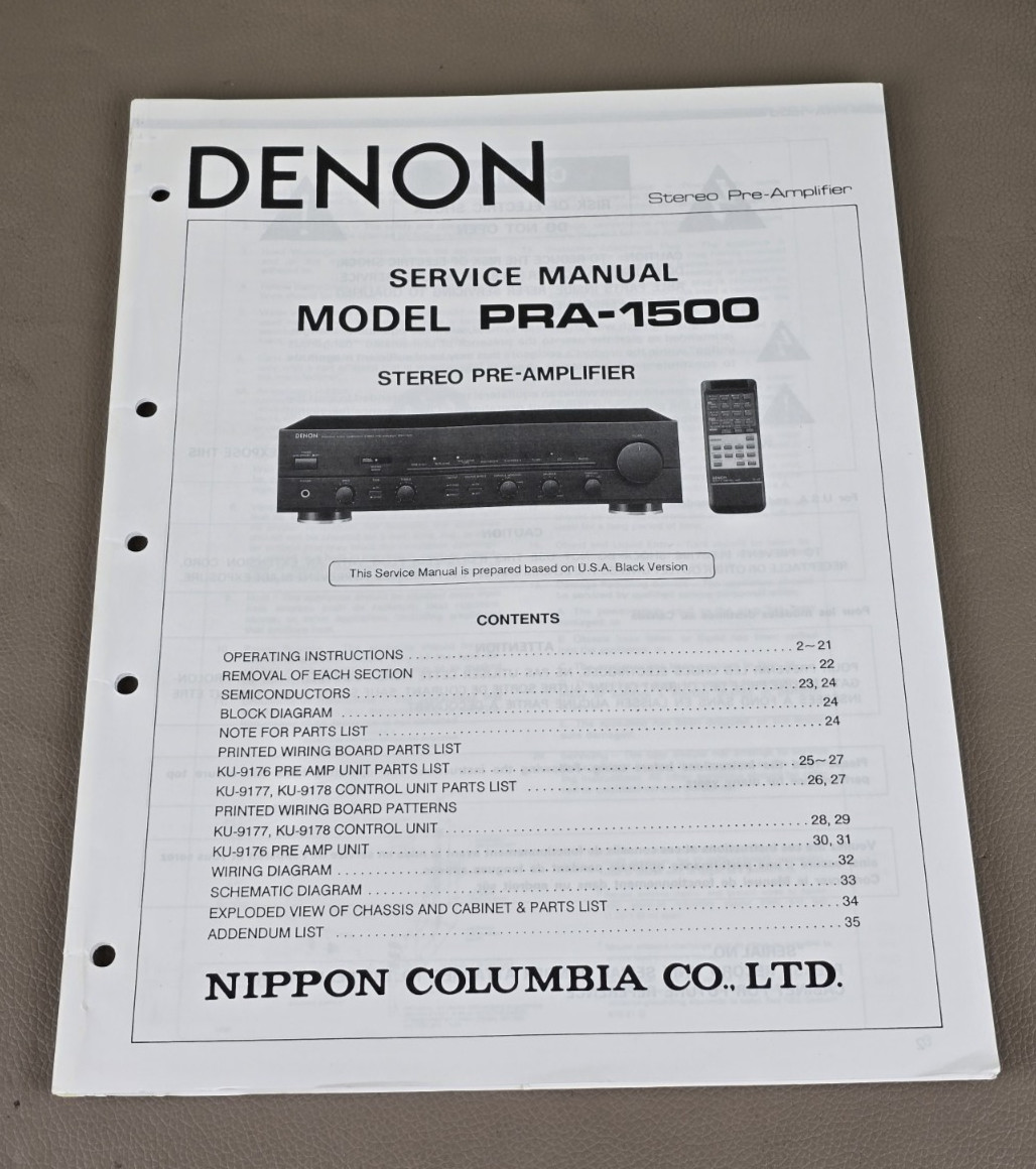 Denon PRA-1500 vintage audio equipment - eBay listing photo 4