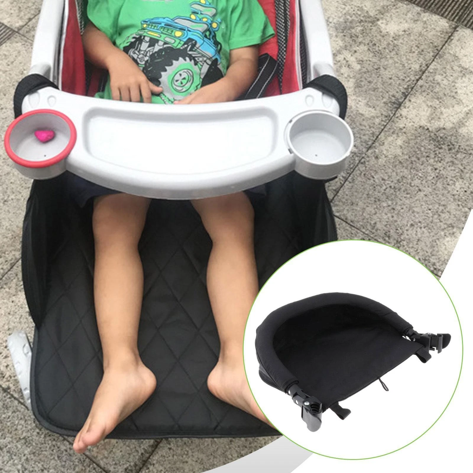 Stroller Footrest Extension Extended Seat Sturdy Lightweight Black Stable Gifts
Opens in a new windo