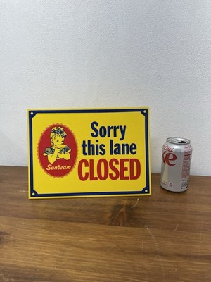 Vintage Sunbeam Bread Sign Grocery Store 
