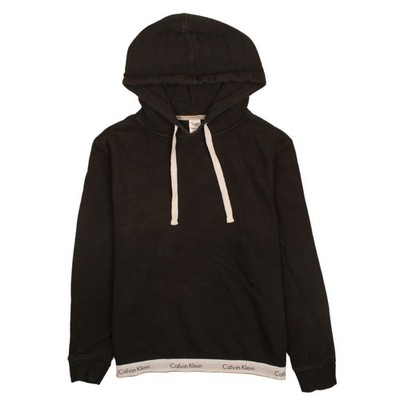 Calvin Klein Damen Hoodie schwarz Medium Pullover Baumwollmischung