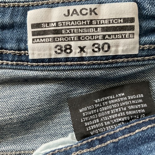 Buffalo Jack Straight Leg Jeans Men's Size 38 x 30" Slim Fit Denim - Picture 4 of 6