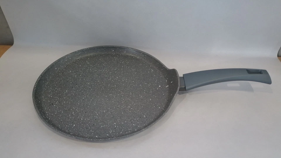 Zanetti - Padella Crepe Duracemetra 28 Cm Alluminio, Antiaderente Argento Alto - Immagine 2 di 4