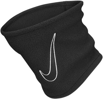 Nike Kinder Jungen Neckwarmer Rundschal Fleece Schal Schwarz Swoosh Neu