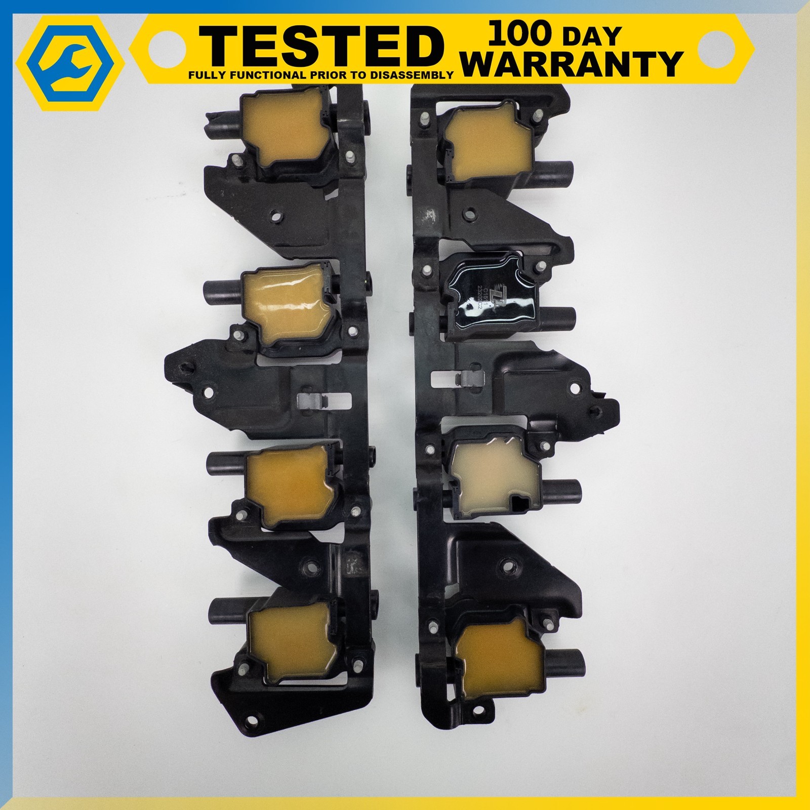 05-13 CORVETTE C6 LS2 LS3 ENGINE IGNITION COIL W/ BRASKET ASSEMBLY SET OEM