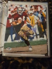 BRENT JONES  Signed Autographed Auto 8x10 Photo Picture San Francisco 49ers PSA