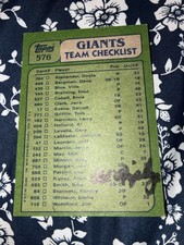 Allen Ripley autographed Back Of 1982 Giants Topps Baseball Card