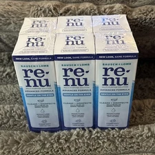 Lot Of 6 - Bausch+Lomb re-nu Multi-Purpose Solution 4 oz each Exp 9/25