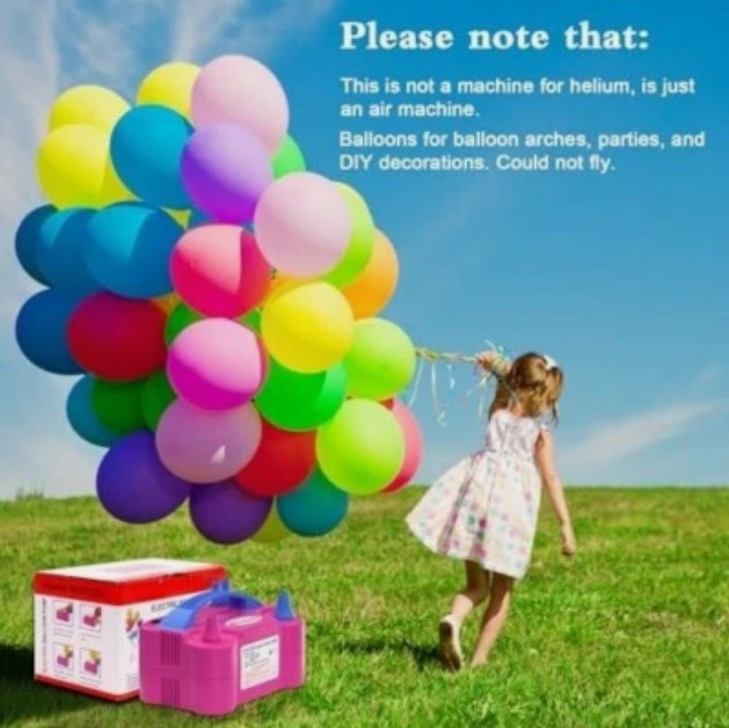 Electric Balloon Pump, Portable Electric Balloon Blower Machine Balloon Air Pump
