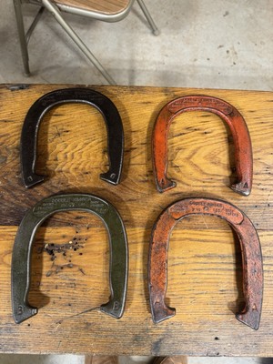 Set Of 4 Diamond Double Ringer Horseshoes Drop Forged Duluth 2.5lb (211)