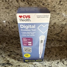 10x CVS Health Digital Ovulation Test Kit Identify Your Two Most Fertile Days