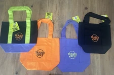 Trader Joes Mini Tote Bag Canvas Halloween Fall Limited Edition SET of 4 NWT