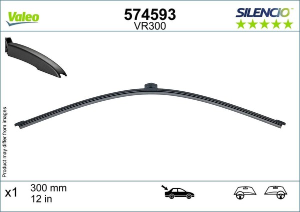 Wischblatt Hinten Valeo 574593 FÜR Audi BMW Cupra Mercedes Porsche Wischerblatt-image