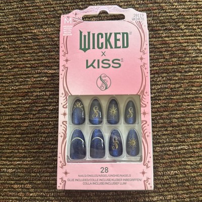 Kiss Wicked Blue Magnetic Medium Halloween Nails 28 Limited Edition 20119