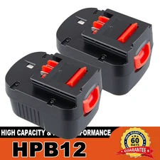 2PACK HPB12 for Black and Decker 12V Battery Firestorm FSB12 FS120BX A1712 4.8Ah