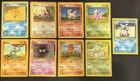 Vintage 1999 Pokemon Card Lot WOTC UNLIMITED BASE SET Lot Of 9