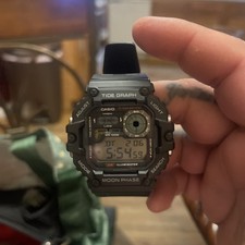 Casio WS-1700H-1AV, Moon/Tide Graph, 100 Mete...